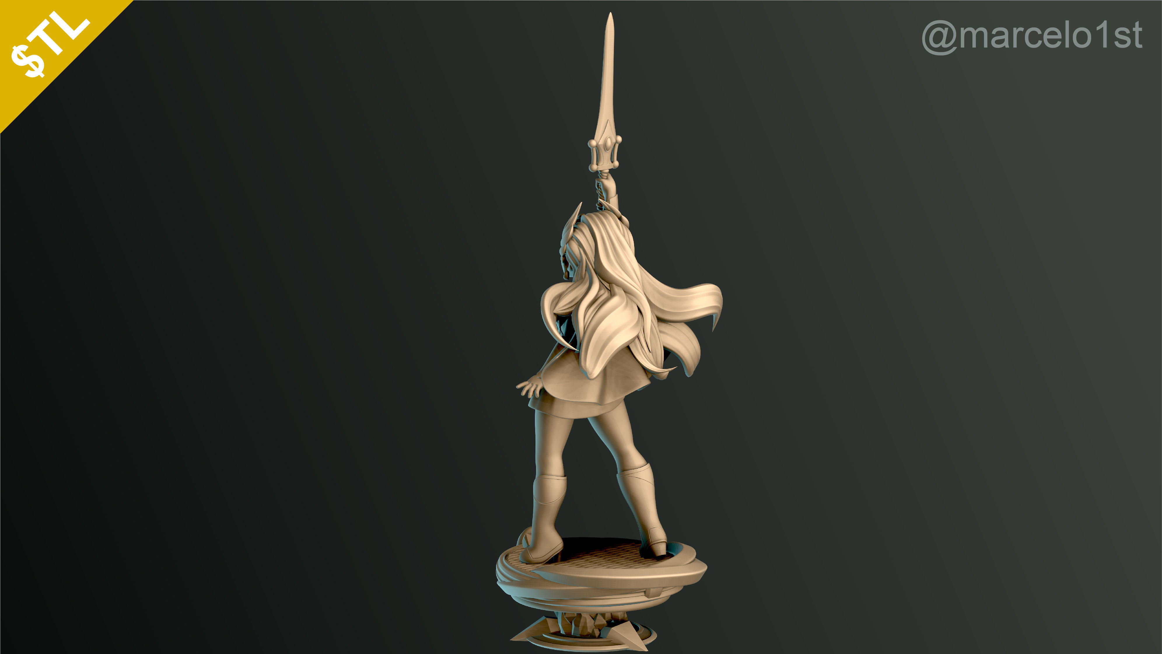 SHE-RA - CLASSIC PRINCESS ADORA 3D print model_12