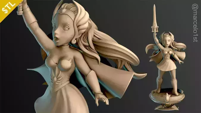 SHE-RA - CLASSIC PRINCESS ADORA 3D print model