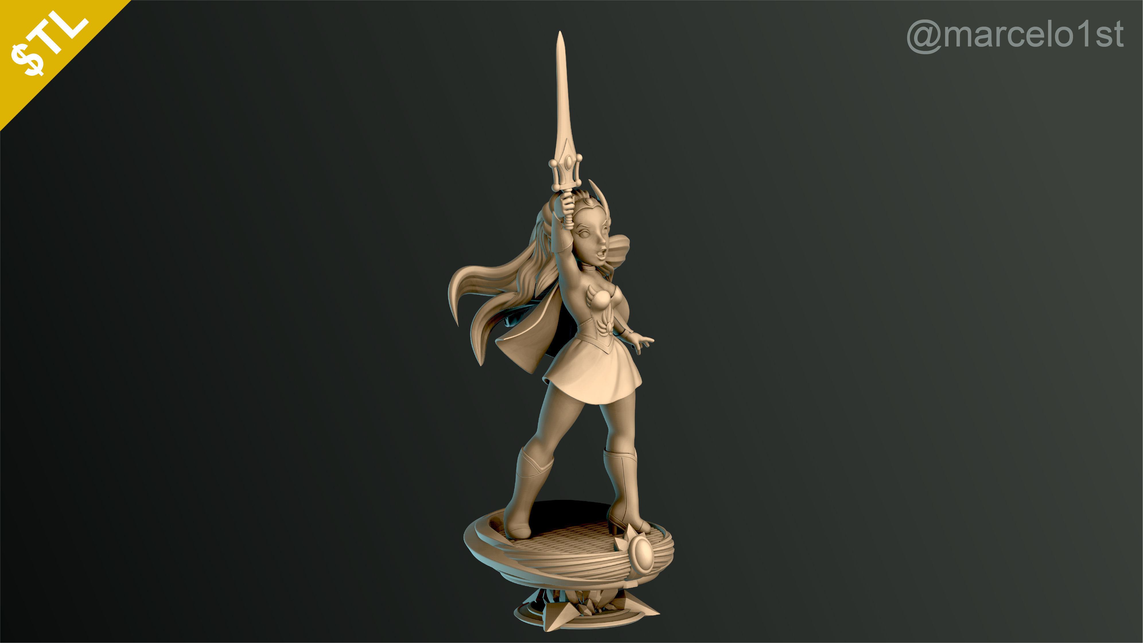 SHE-RA - CLASSIC PRINCESS ADORA 3D print model_5