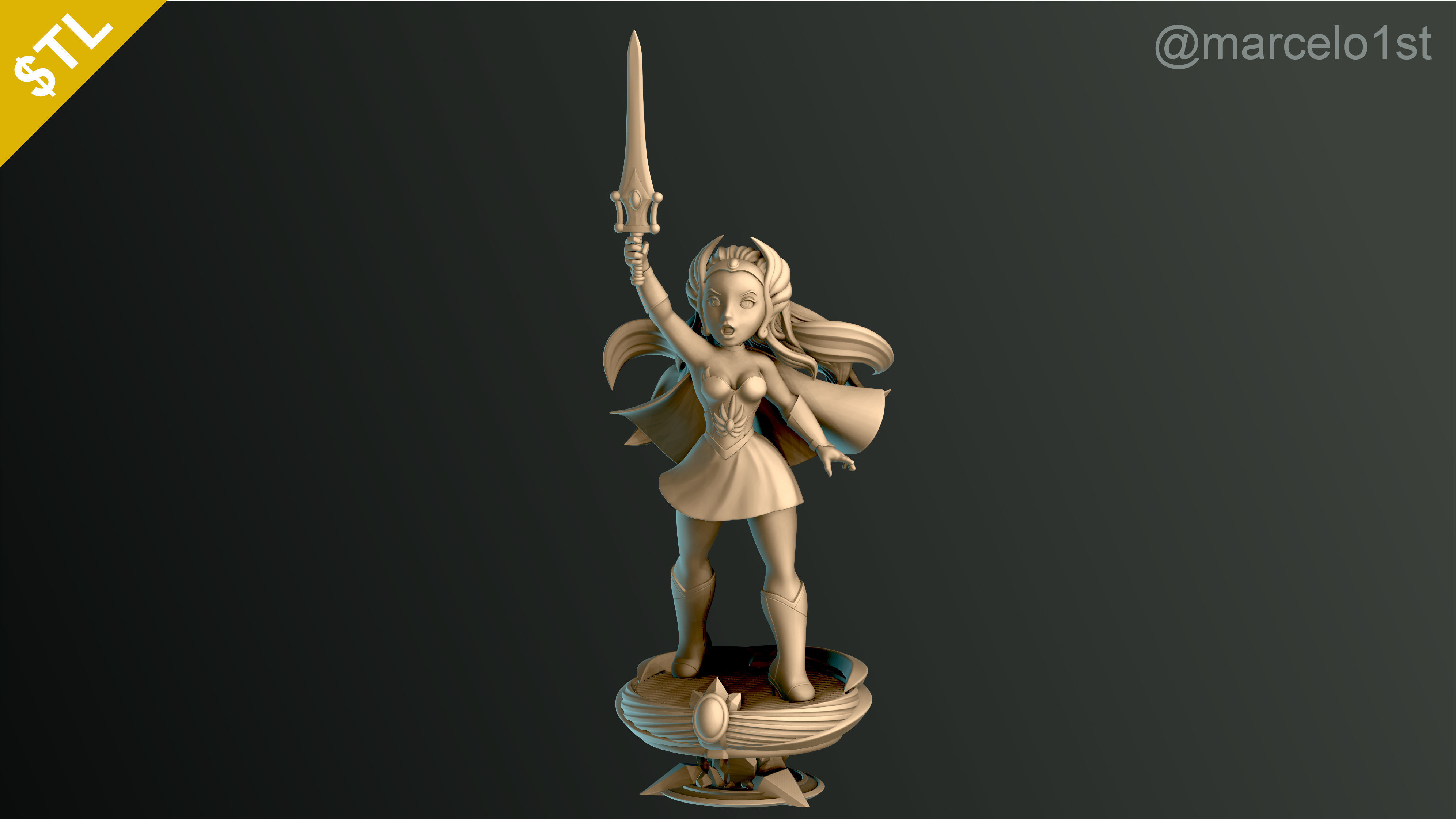 SHE-RA - CLASSIC PRINCESS ADORA 3D print model_18