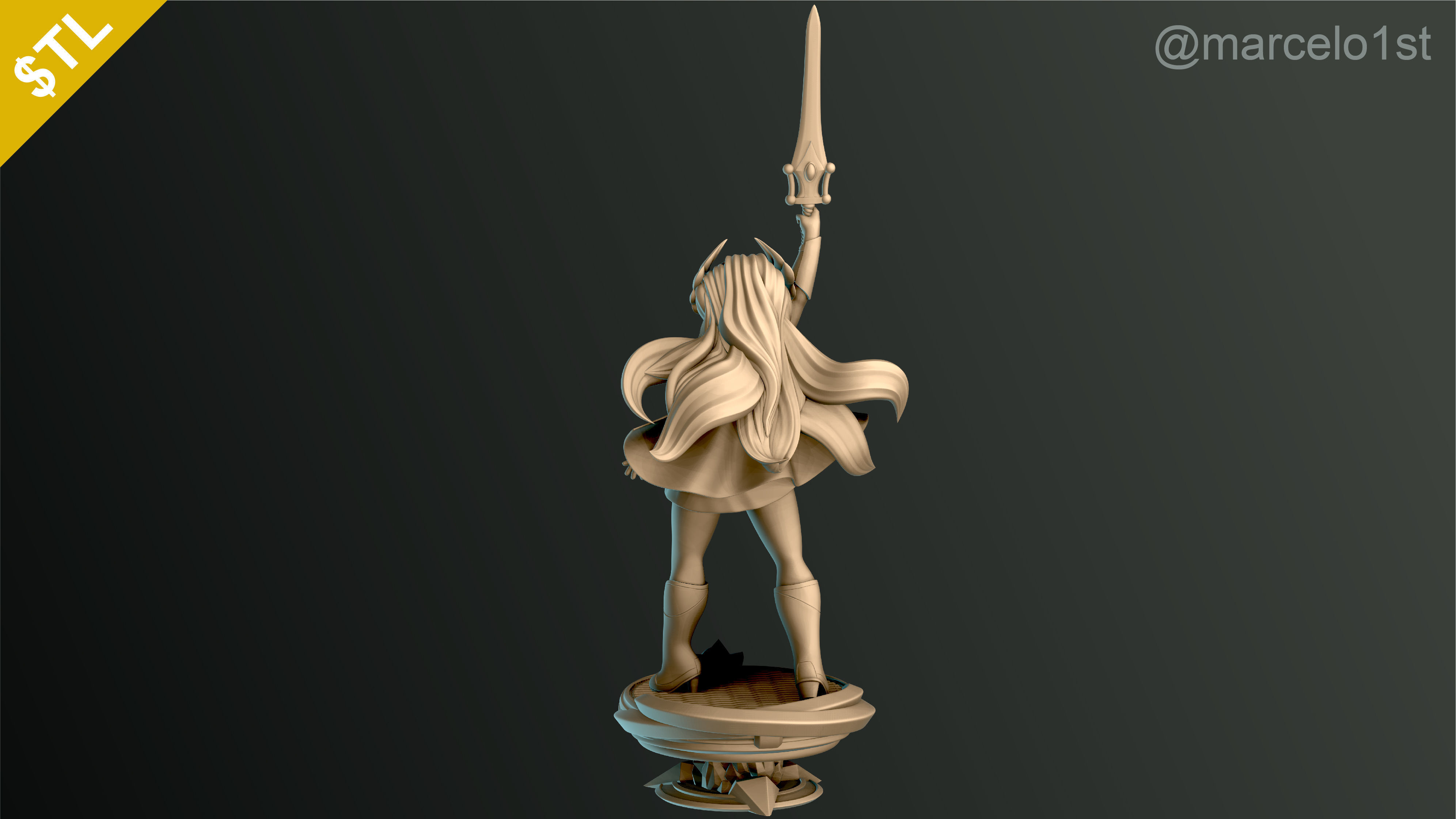 SHE-RA - CLASSIC PRINCESS ADORA 3D print model_11