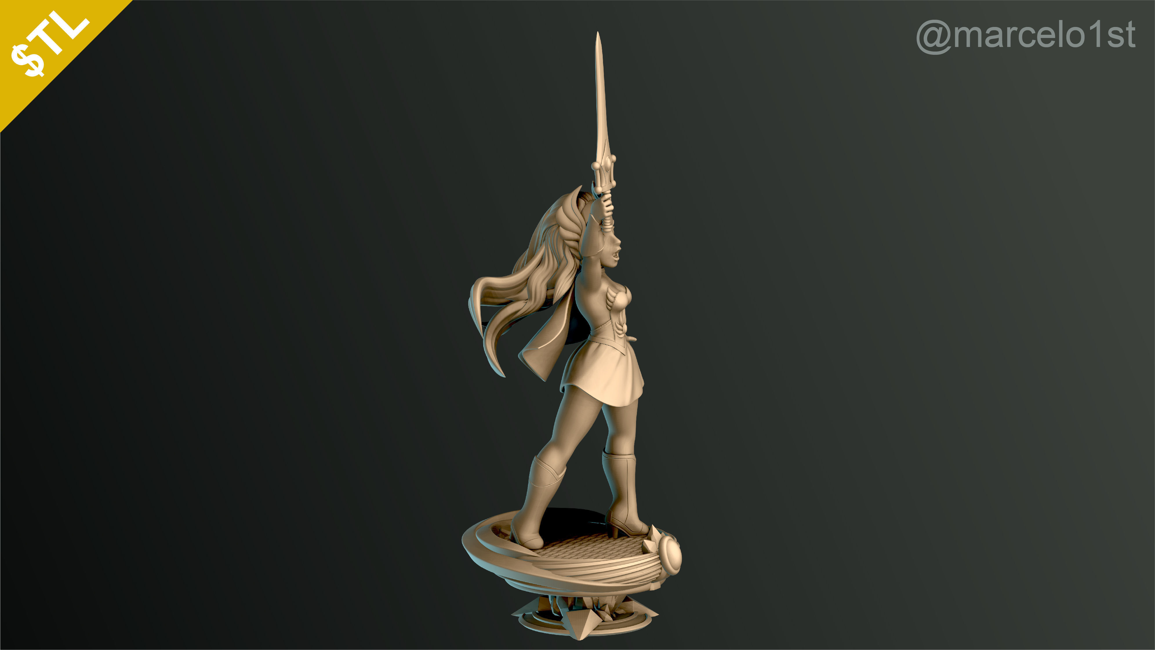 SHE-RA - CLASSIC PRINCESS ADORA 3D print model_6