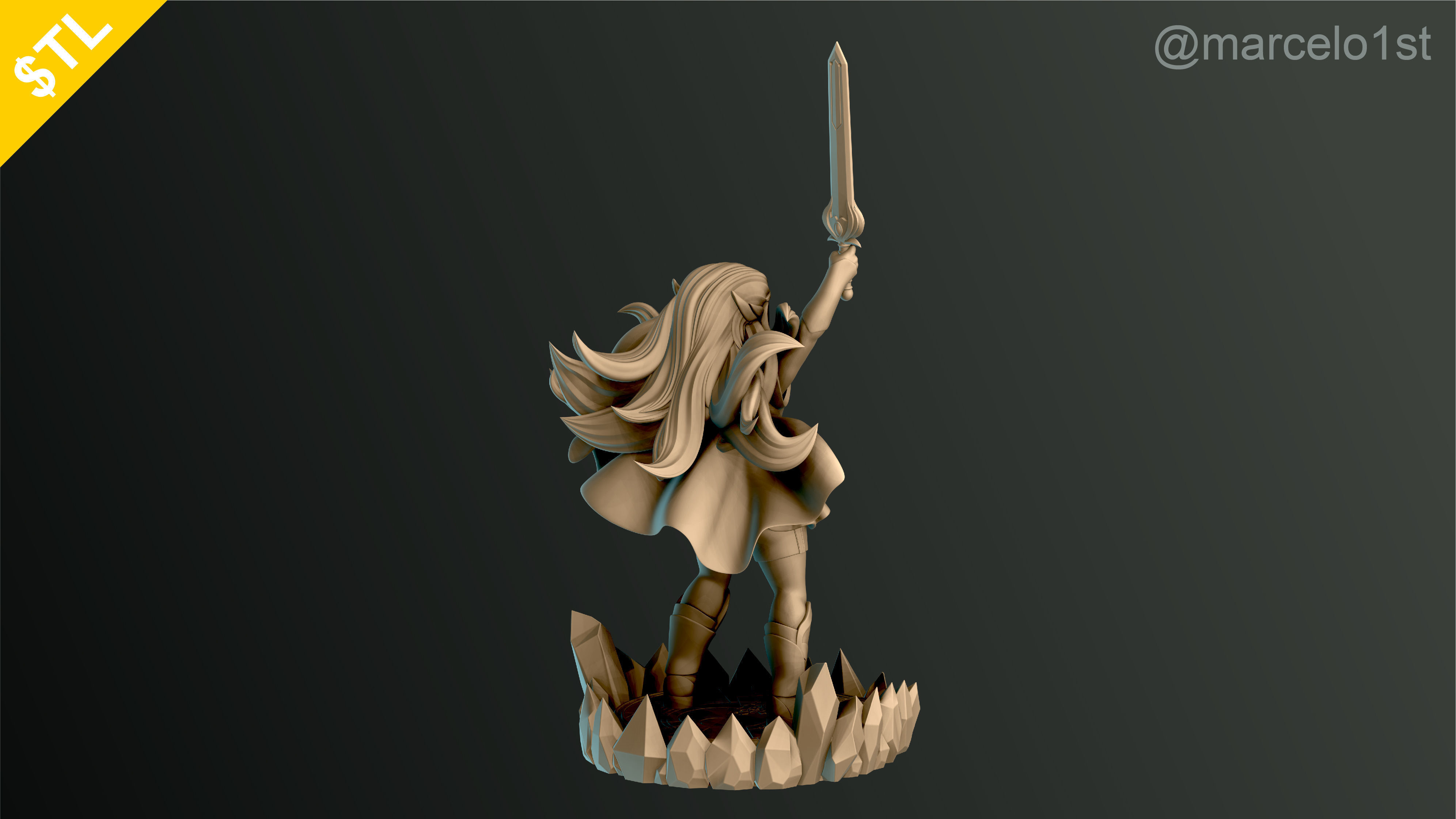 SHE-RA - PRINCESS ADORA NEW CARTOON 3D print model_9