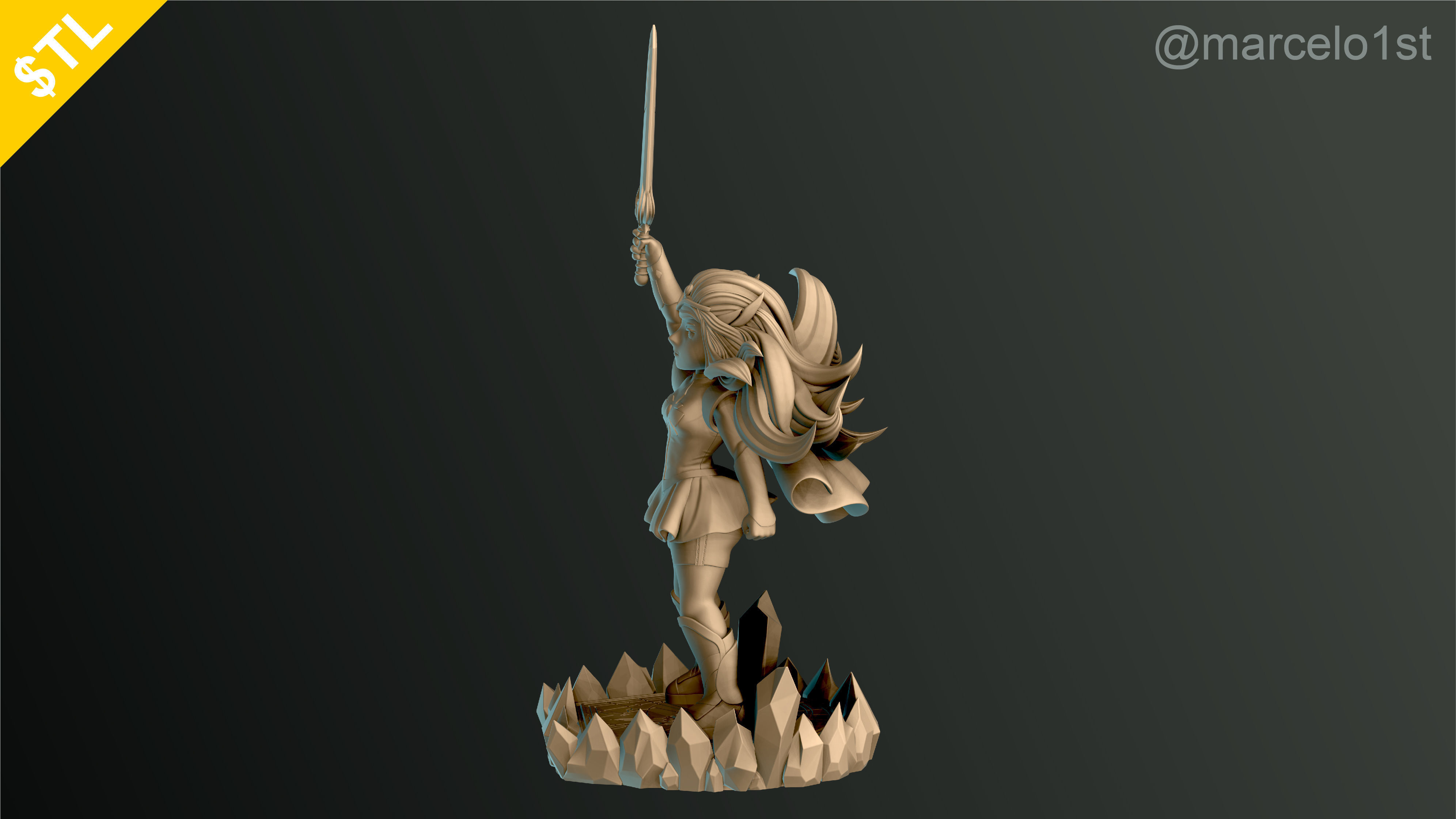 SHE-RA - PRINCESS ADORA NEW CARTOON 3D print model_14