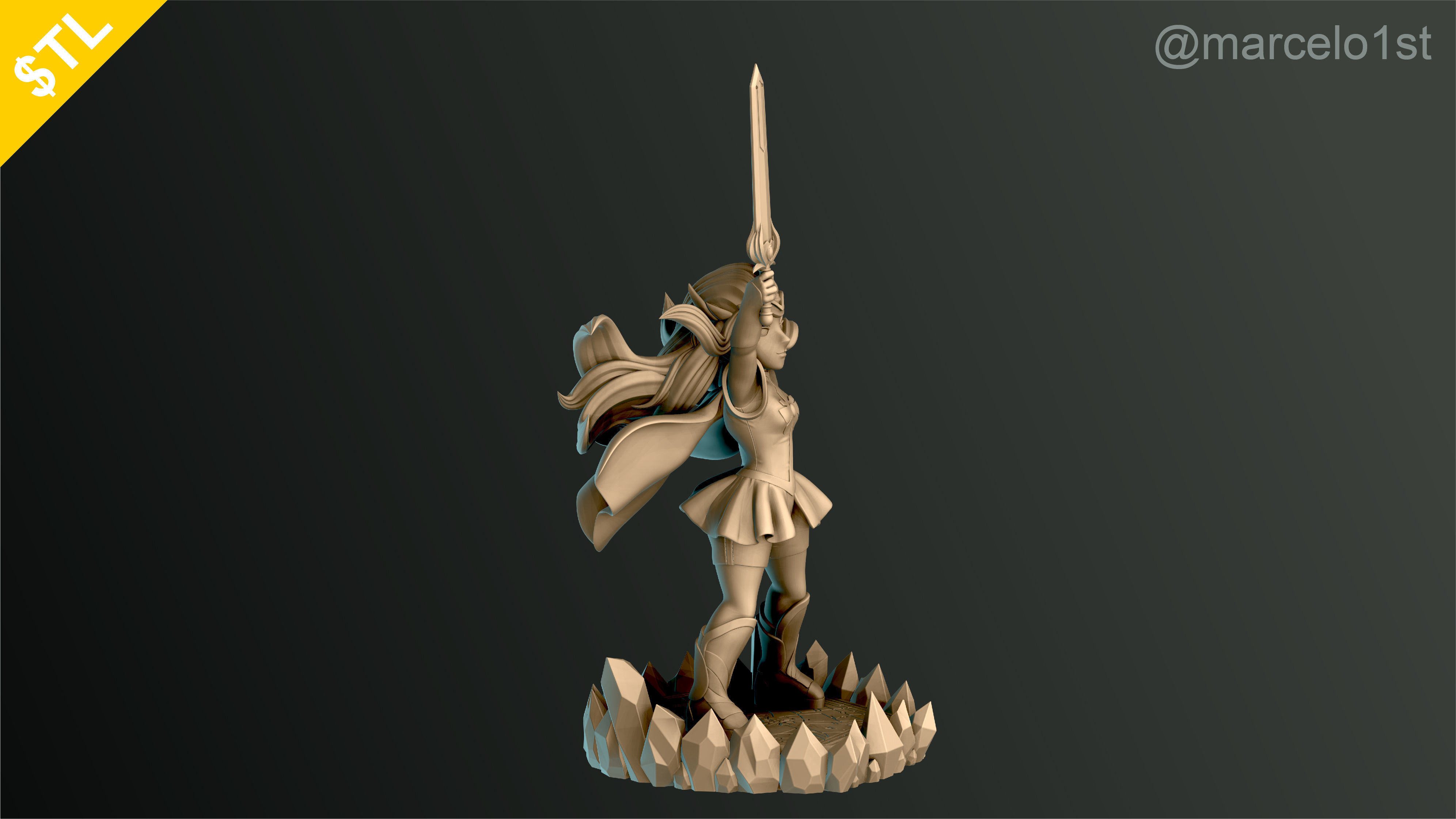 SHE-RA - PRINCESS ADORA NEW CARTOON 3D print model_6