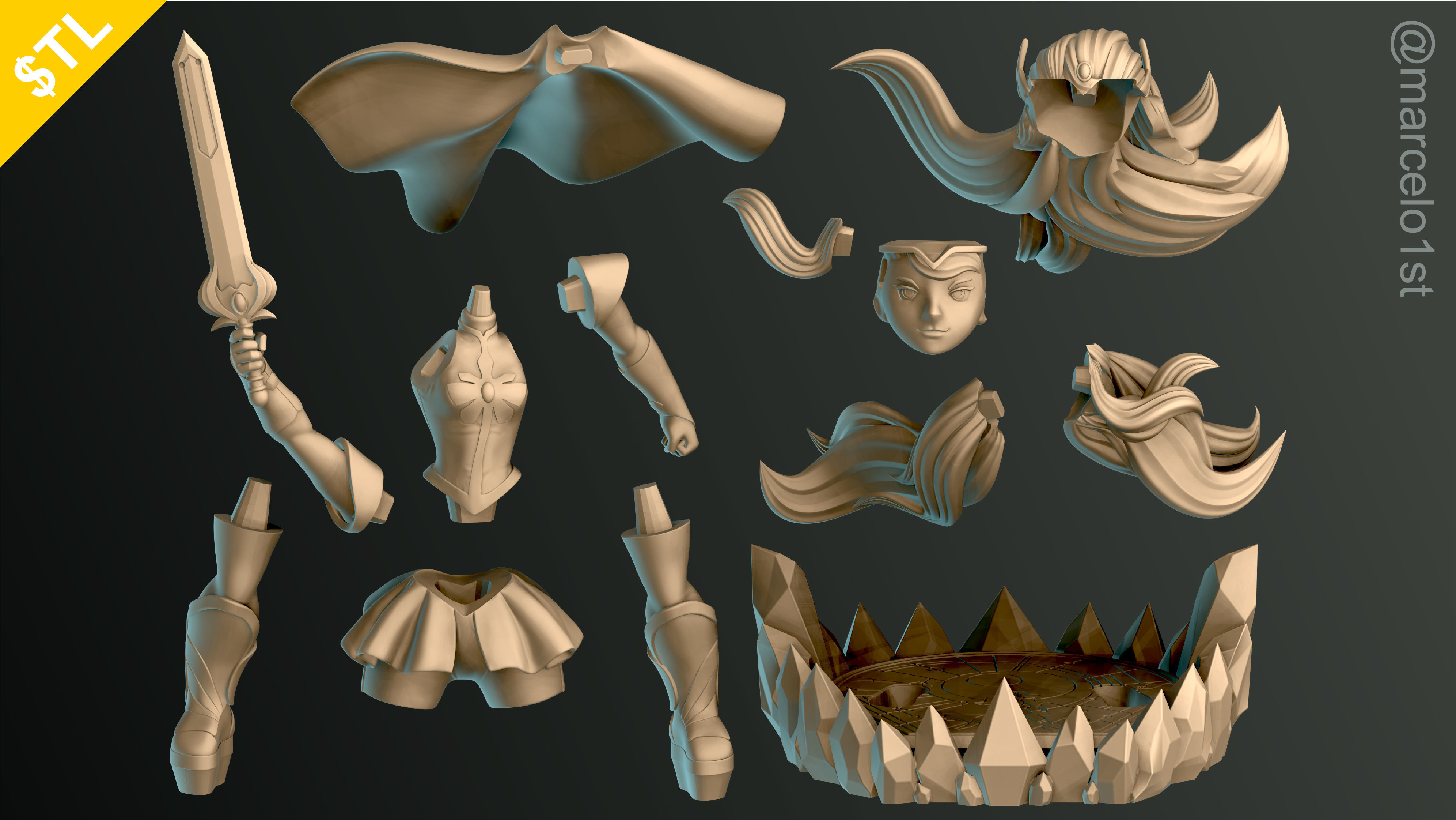 SHE-RA - PRINCESS ADORA NEW CARTOON 3D print model_21