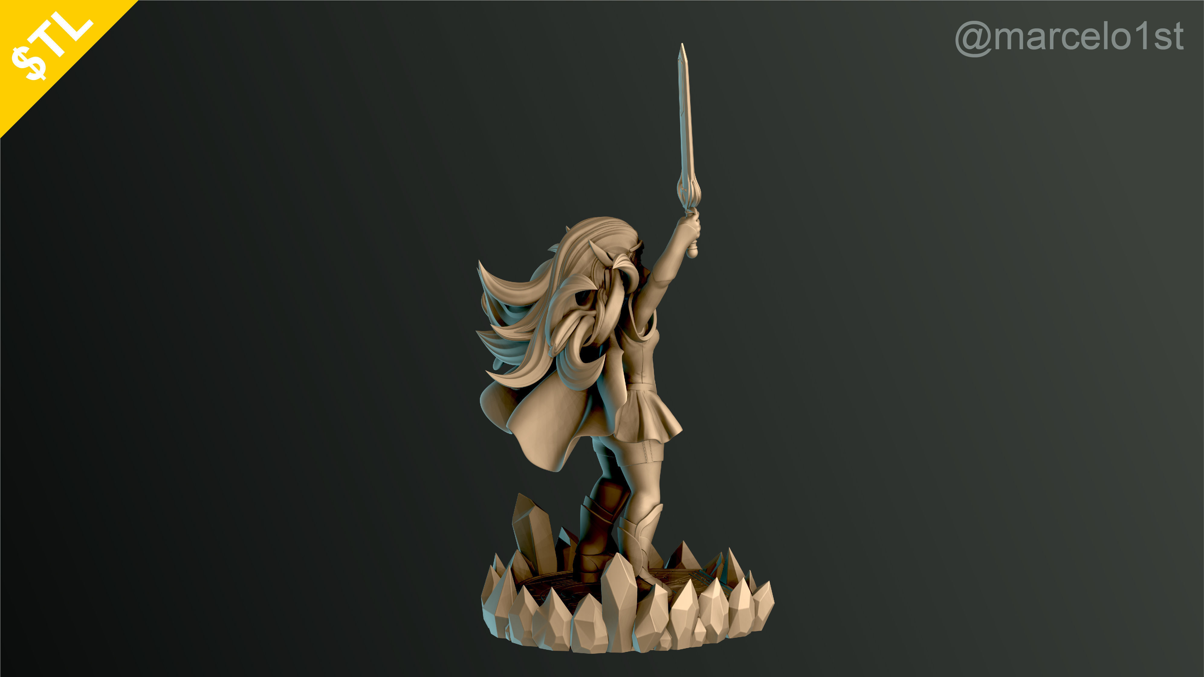 SHE-RA - PRINCESS ADORA NEW CARTOON 3D print model_8