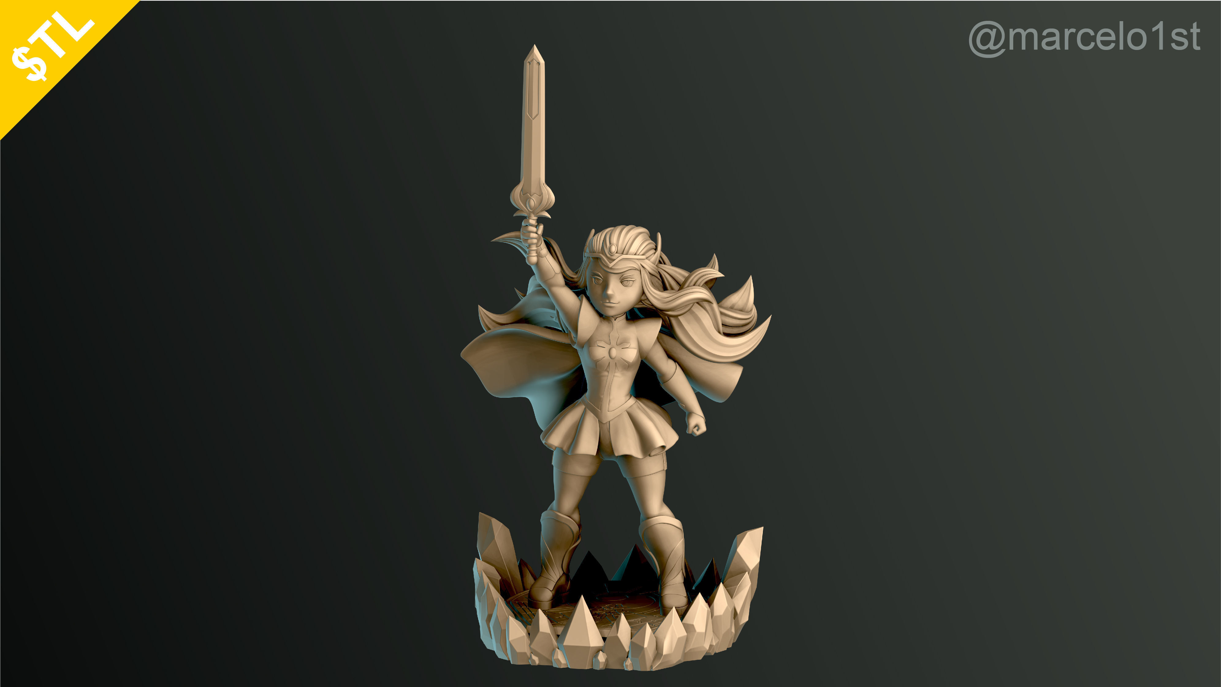 SHE-RA - PRINCESS ADORA NEW CARTOON 3D print model_18