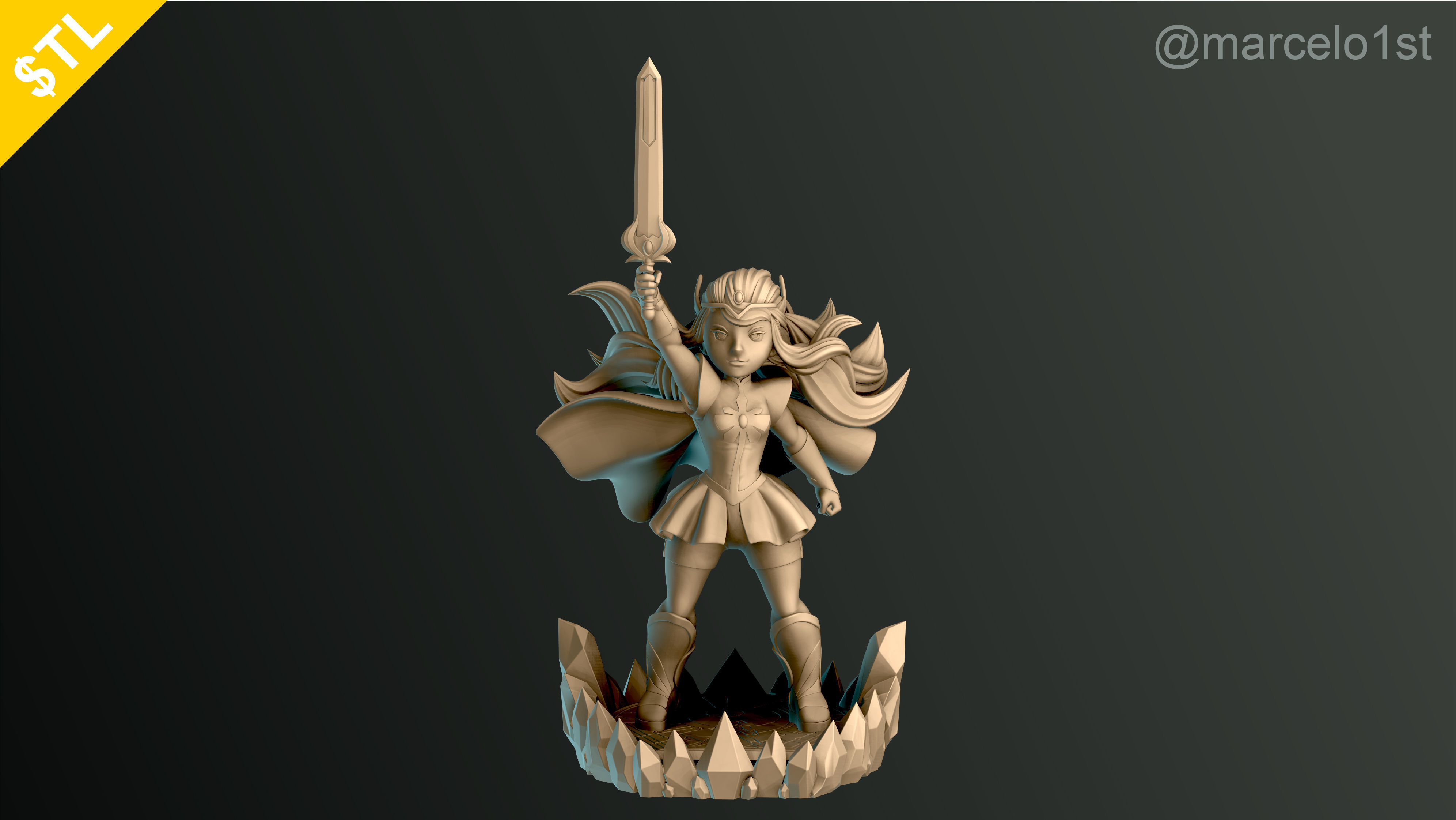 SHE-RA - PRINCESS ADORA NEW CARTOON 3D print model_20