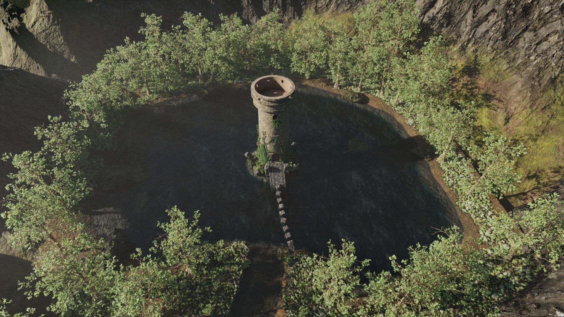 Tower Scene 3D model_5