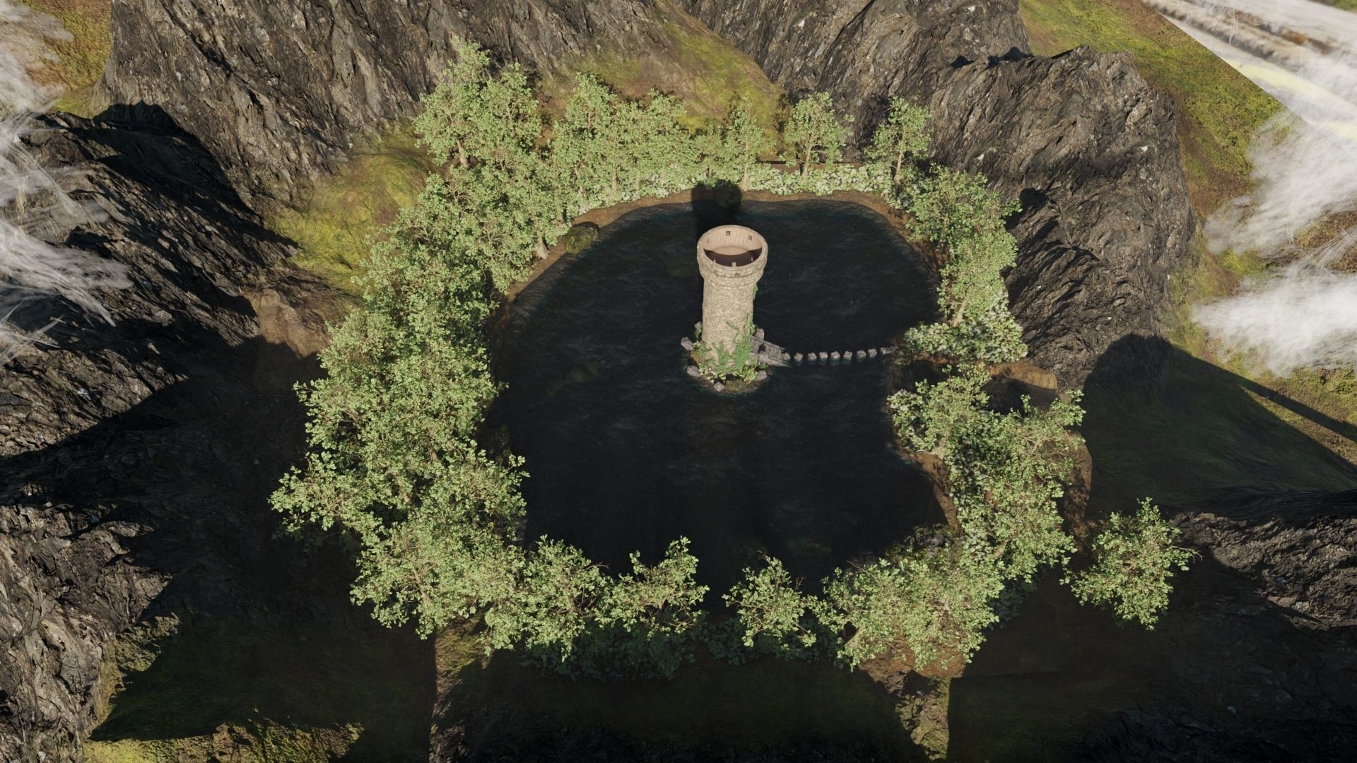 Tower Scene 3D model_6
