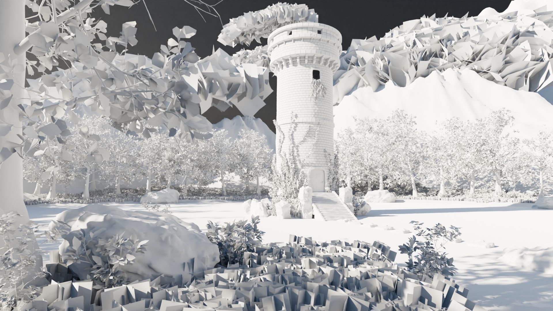 Tower Scene 3D model_8