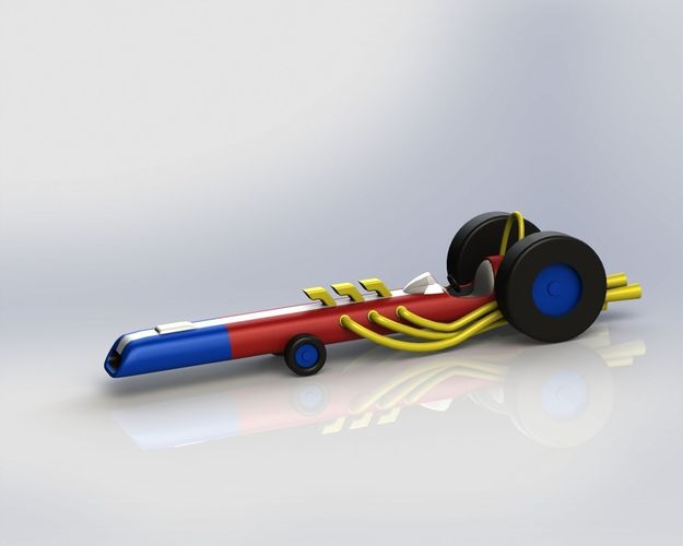 Wacky Races - the varoom roadster 3D print model