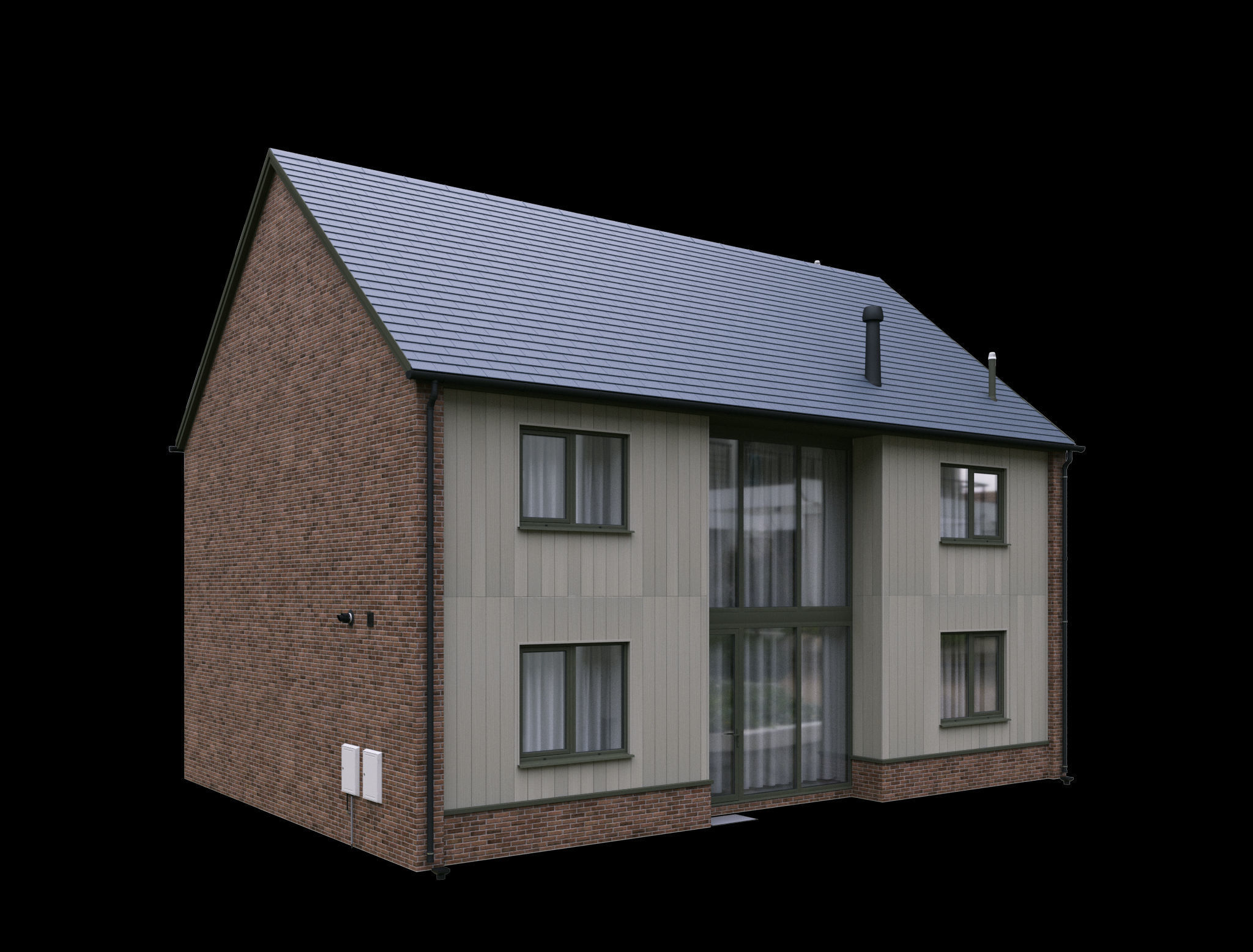 HOUSE PLOT-C3 - octane 3D model_1