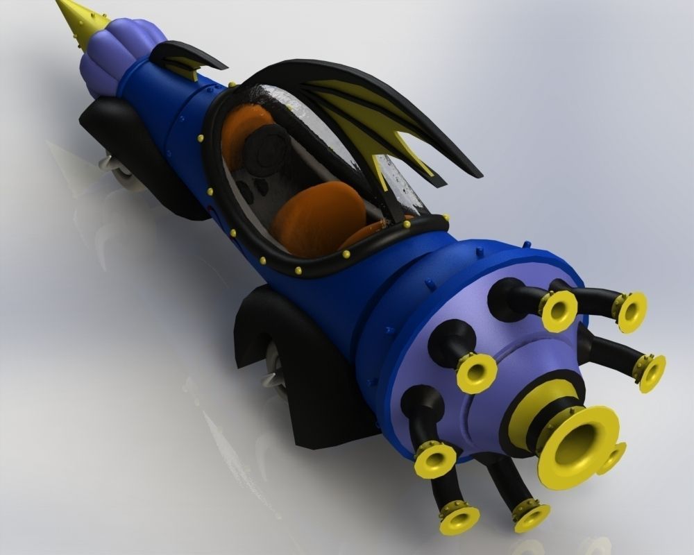  Wacky Races - the mean machine Free 3D print model_5