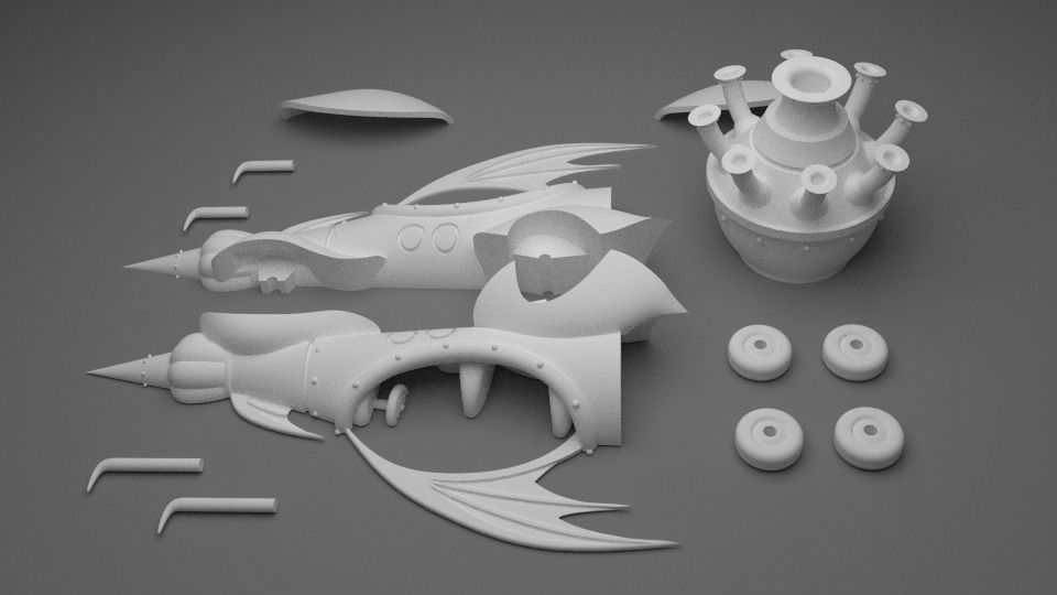  Wacky Races - the mean machine Free 3D print model_3