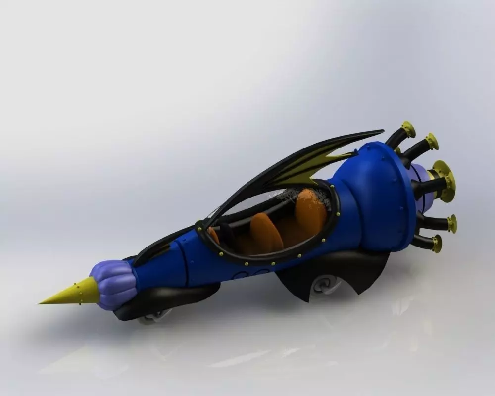  Wacky Races - the mean machine Free 3D print model_0