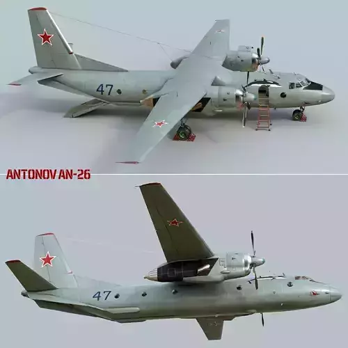 Antonov An-26 3D model