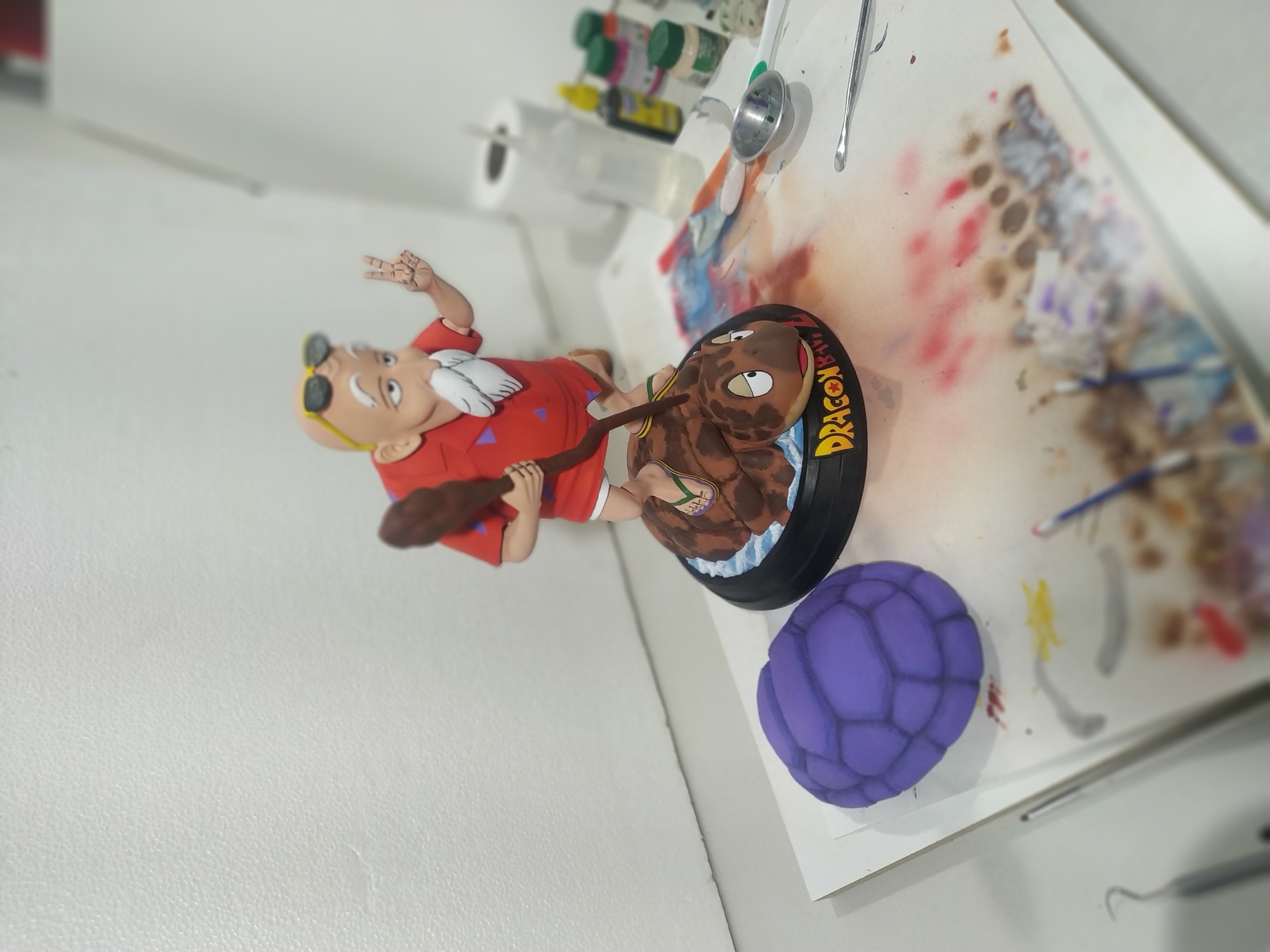 Dragonball Master Roshi Full diorama 3D print model_17