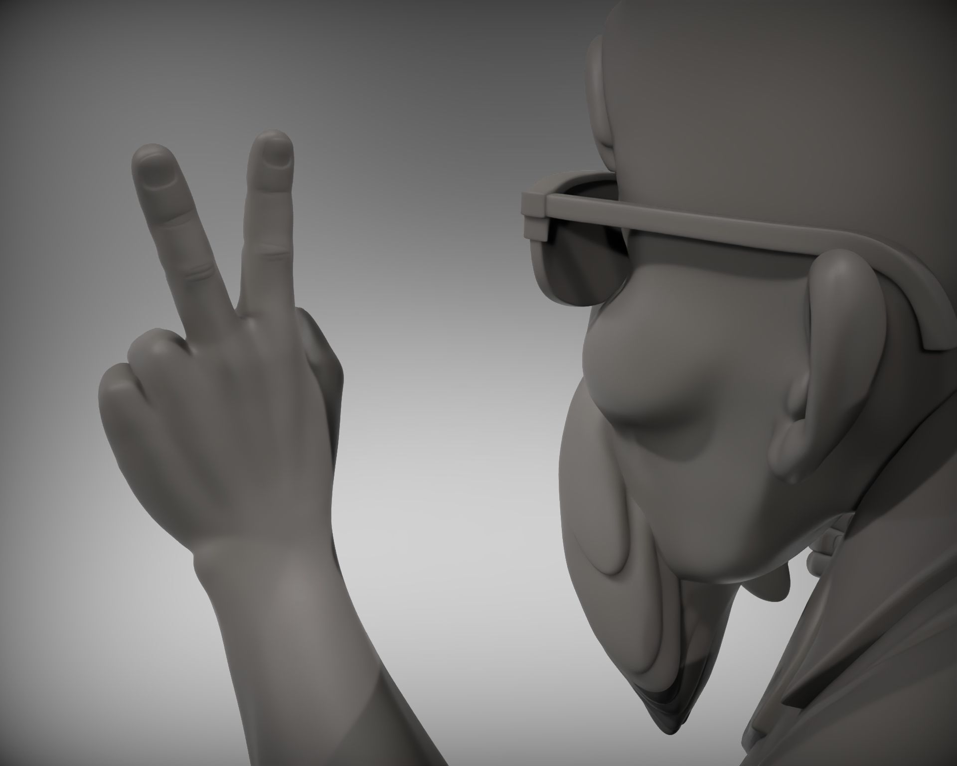 Dragonball Master Roshi Full diorama 3D print model_8