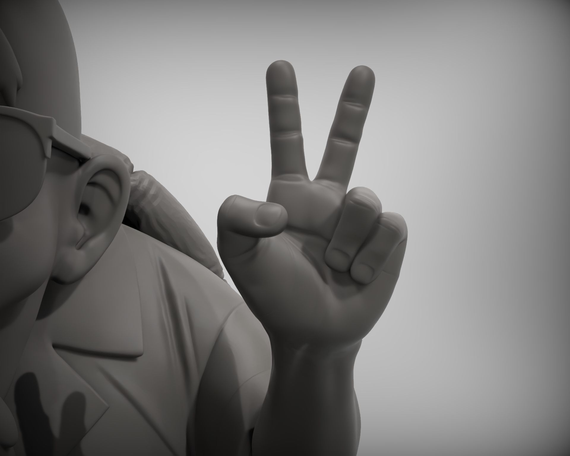 Dragonball Master Roshi Full diorama 3D print model_9