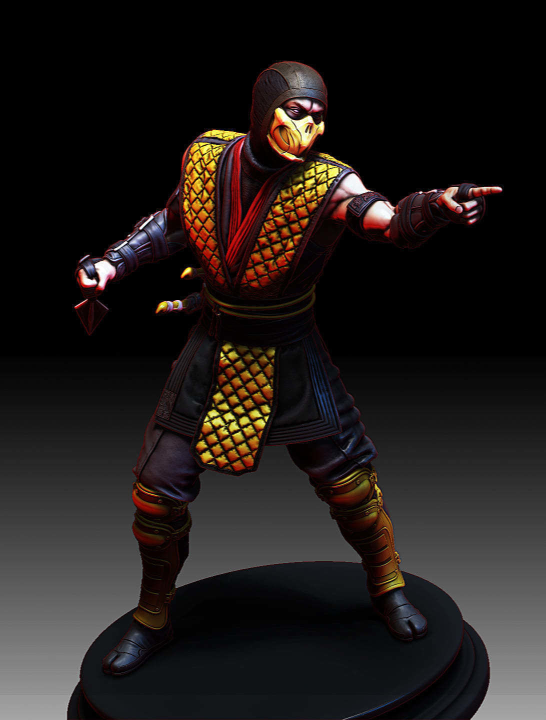 Scorpion Mortal Kombat fan art 3D print model_2