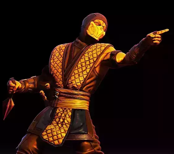 Scorpion Mortal Kombat fan art 3D print model
