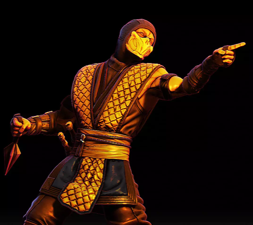 Scorpion Mortal Kombat fan art 3D print model_0