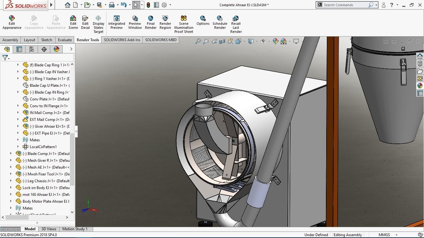Milling Machine 3D model_1