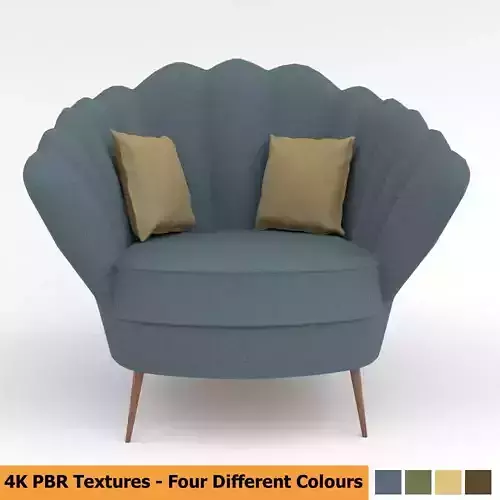 Sofa Chair PBR Multiple Colors Free 3D model