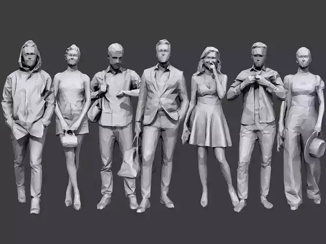 Lowpoly People Casual Pack Volume 26