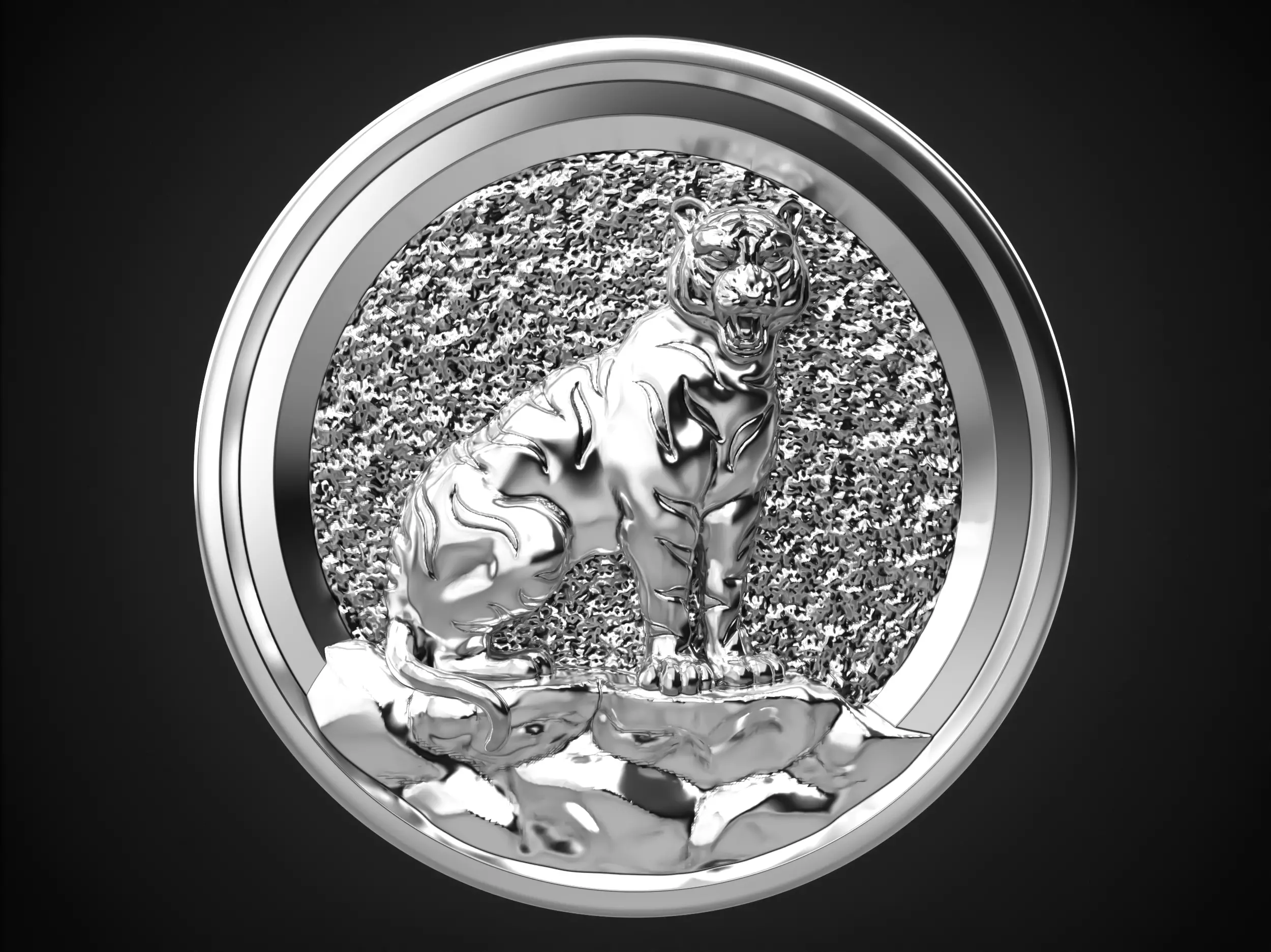 Tiger coin 2022 3D print model_0