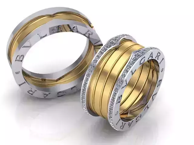 Wedding Bv spiral rings