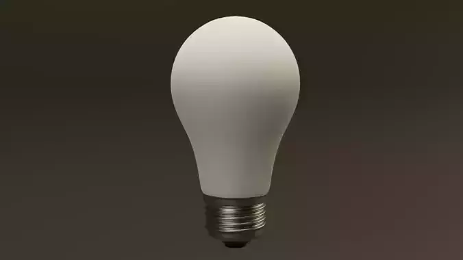 White Matte Light Bulb 1