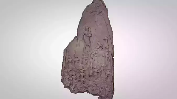 Assyrian - The Victory Stele of King Naram-Sin 3D model