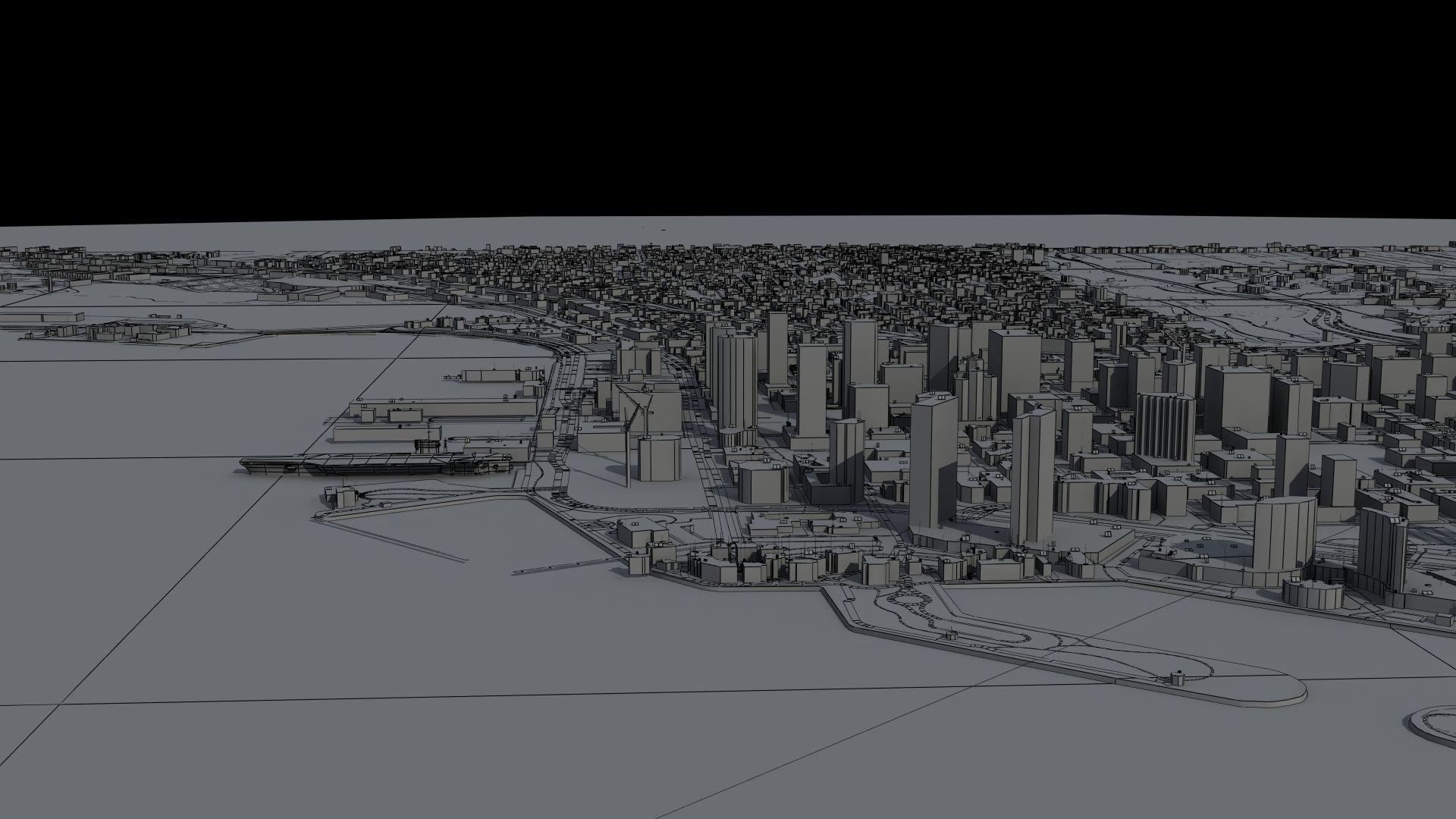 Military Naval Base Low-poly 3D model_44