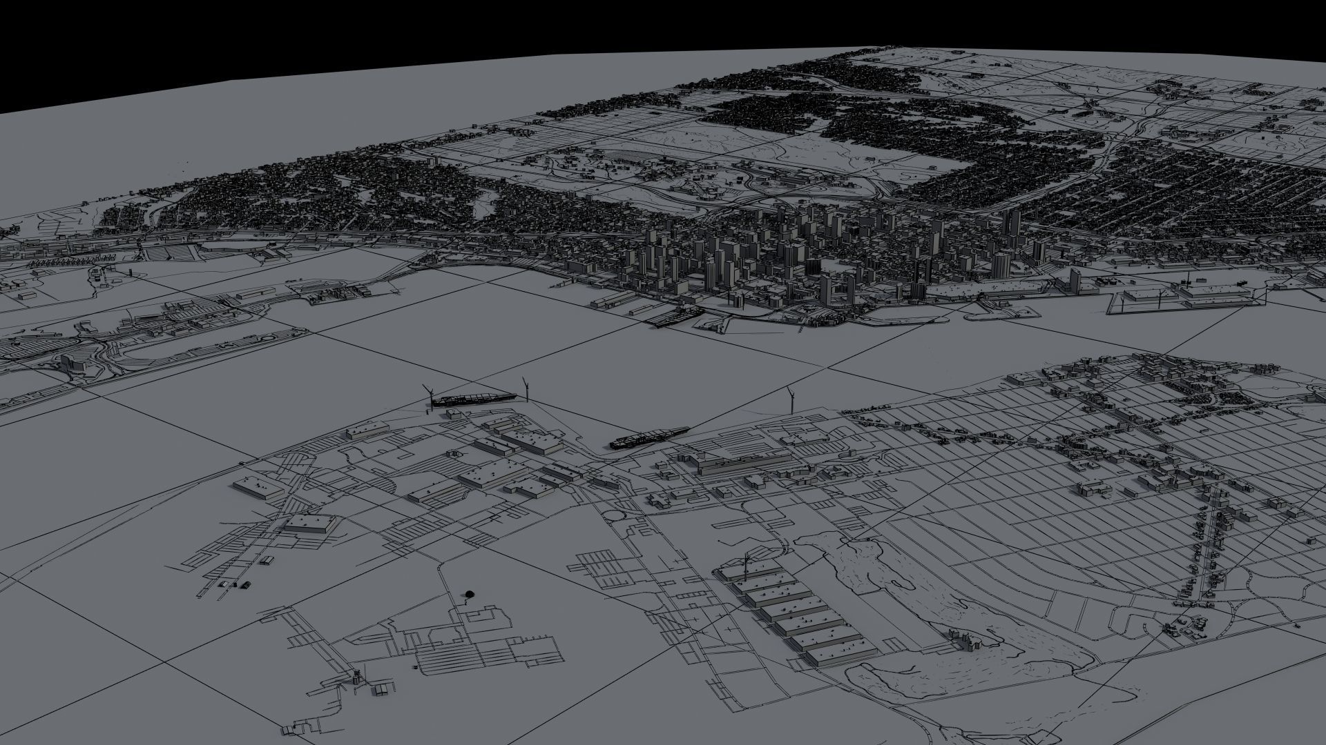 Military Naval Base Low-poly 3D model_58