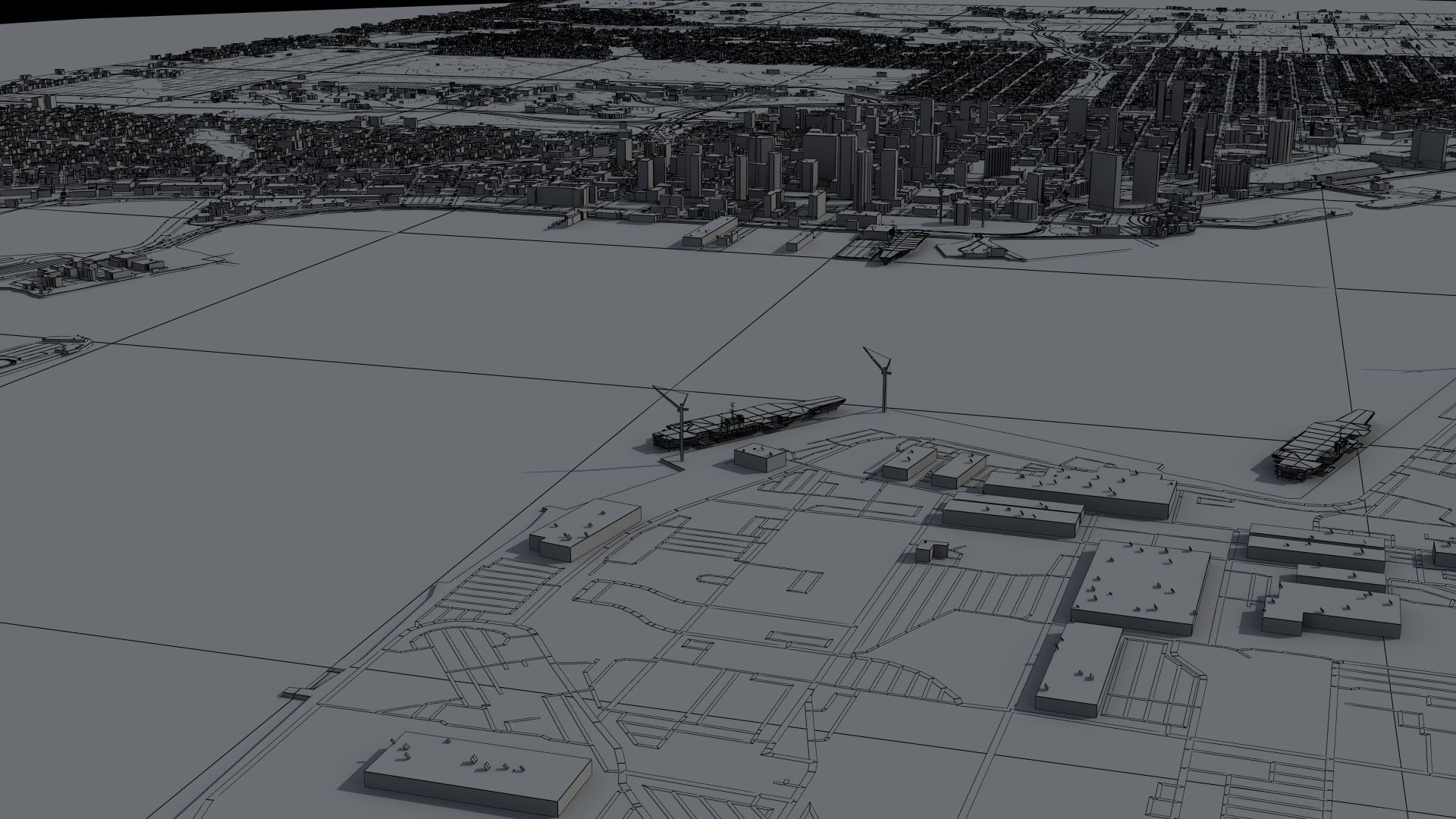 Military Naval Base Low-poly 3D model_56