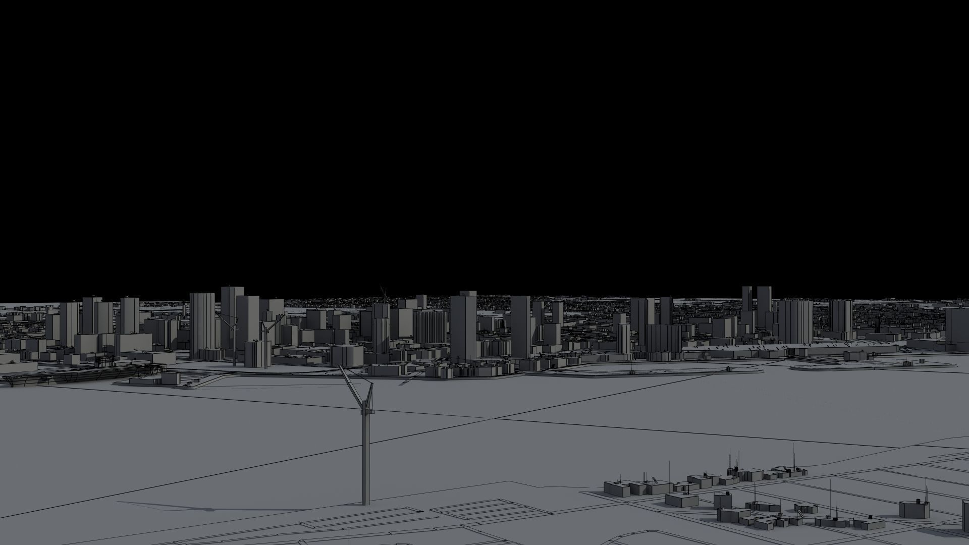 Military Naval Base Low-poly 3D model_37