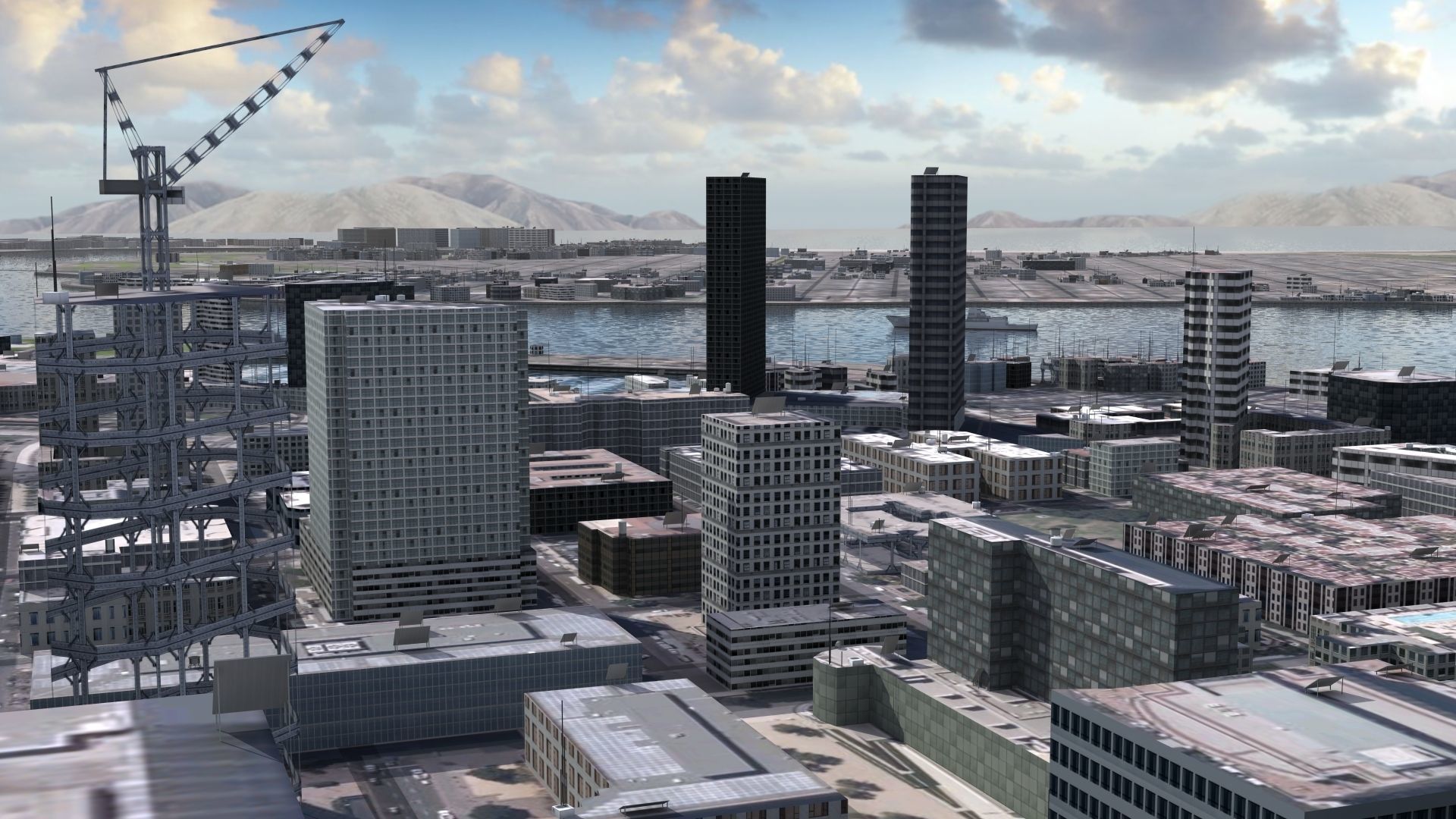 Military Naval Base Low-poly 3D model_17