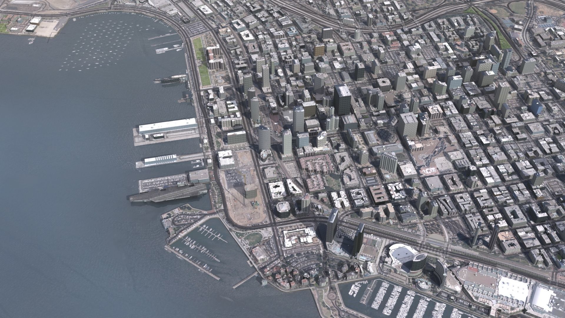 Military Naval Base Low-poly 3D model_23