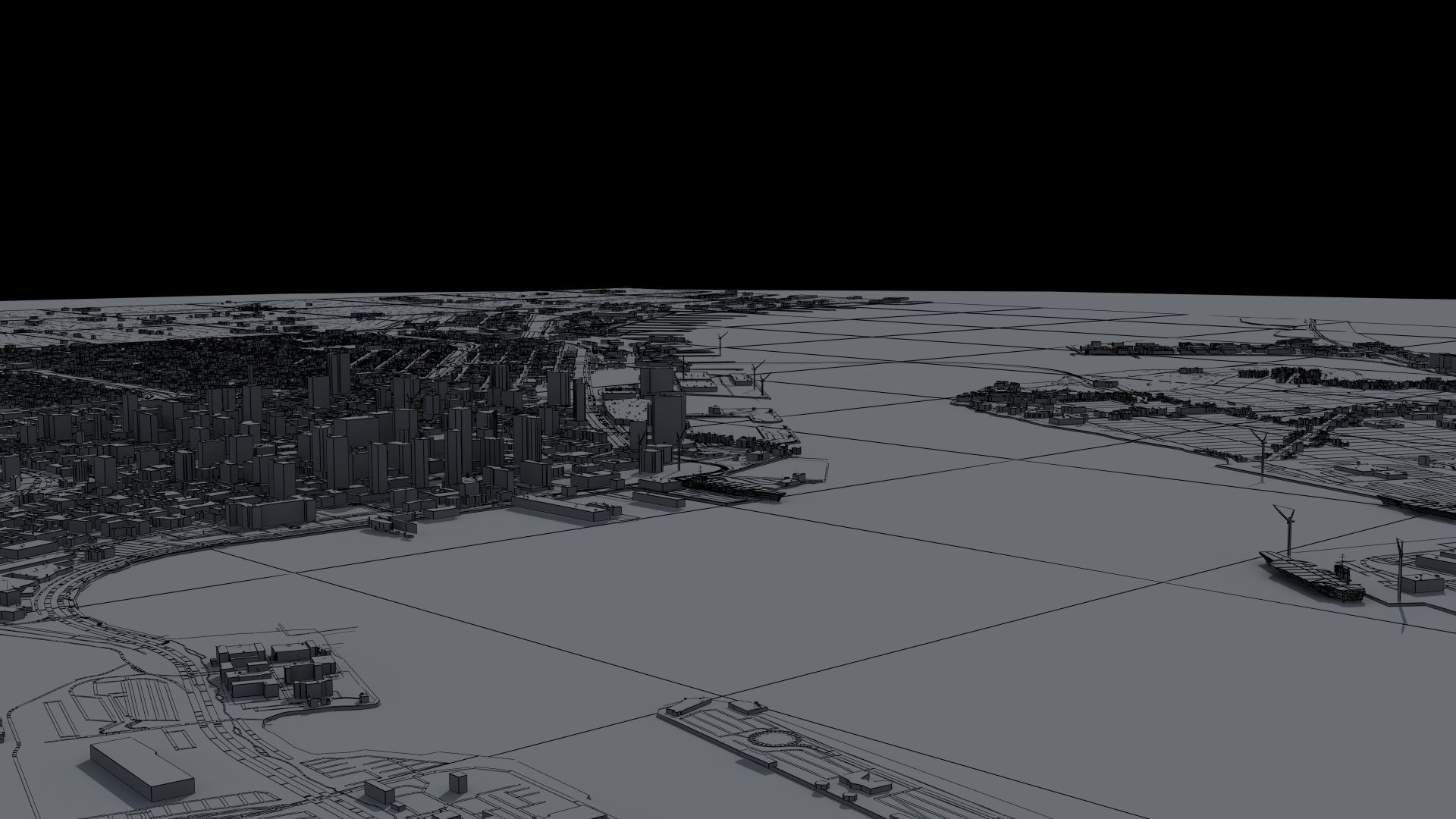 Military Naval Base Low-poly 3D model_50