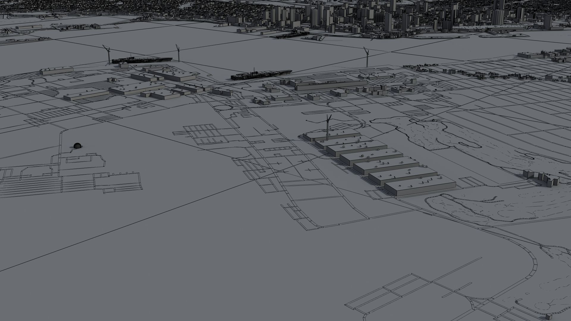 Military Naval Base Low-poly 3D model_55