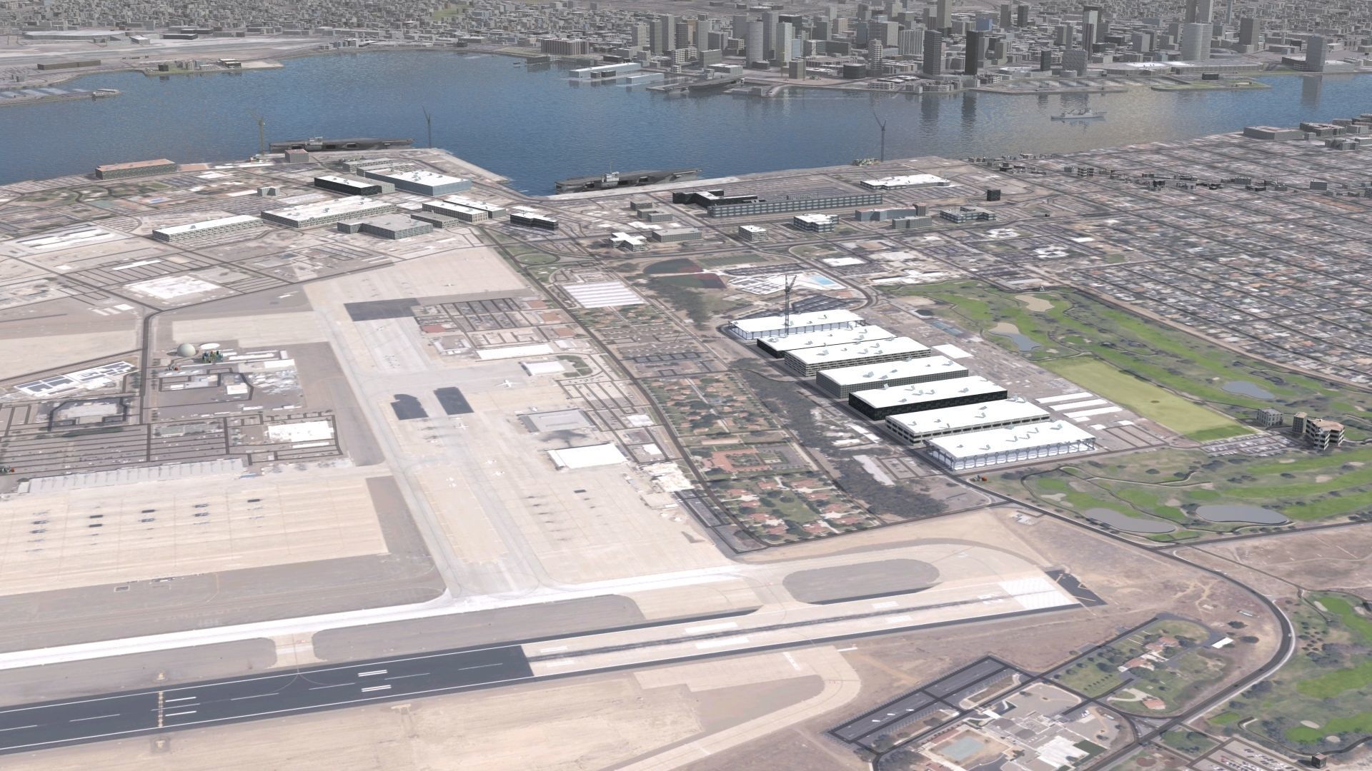 Military Naval Base Low-poly 3D model_24