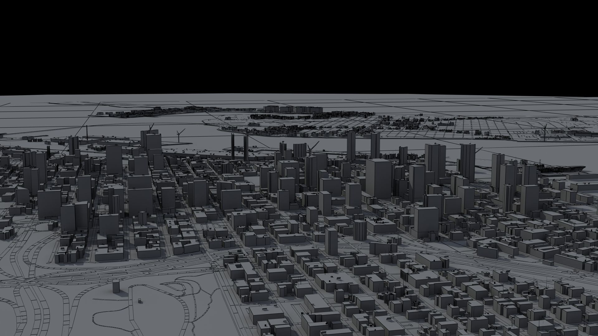 Military Naval Base Low-poly 3D model_43