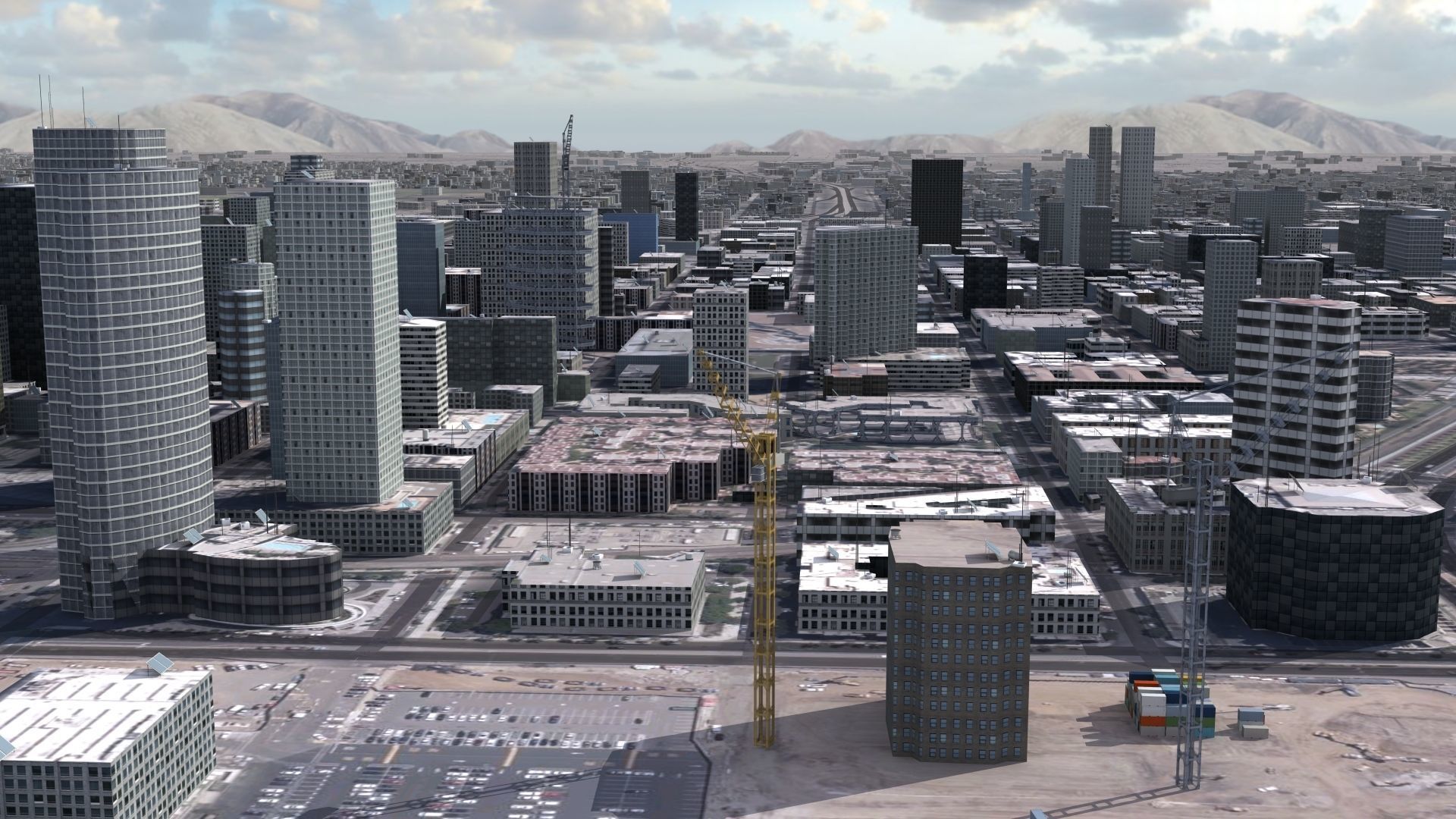 Military Naval Base Low-poly 3D model_18