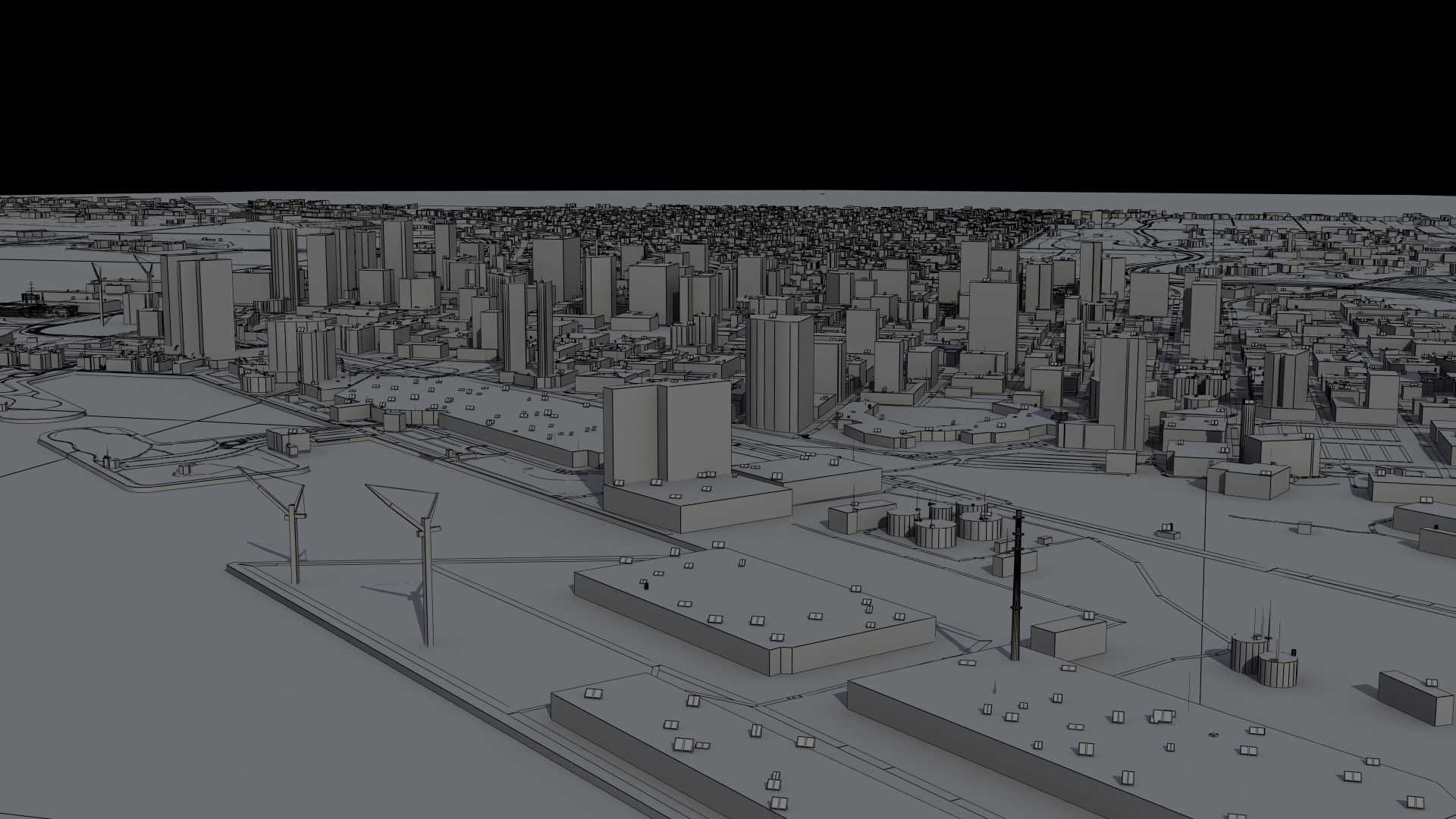 Military Naval Base Low-poly 3D model_32