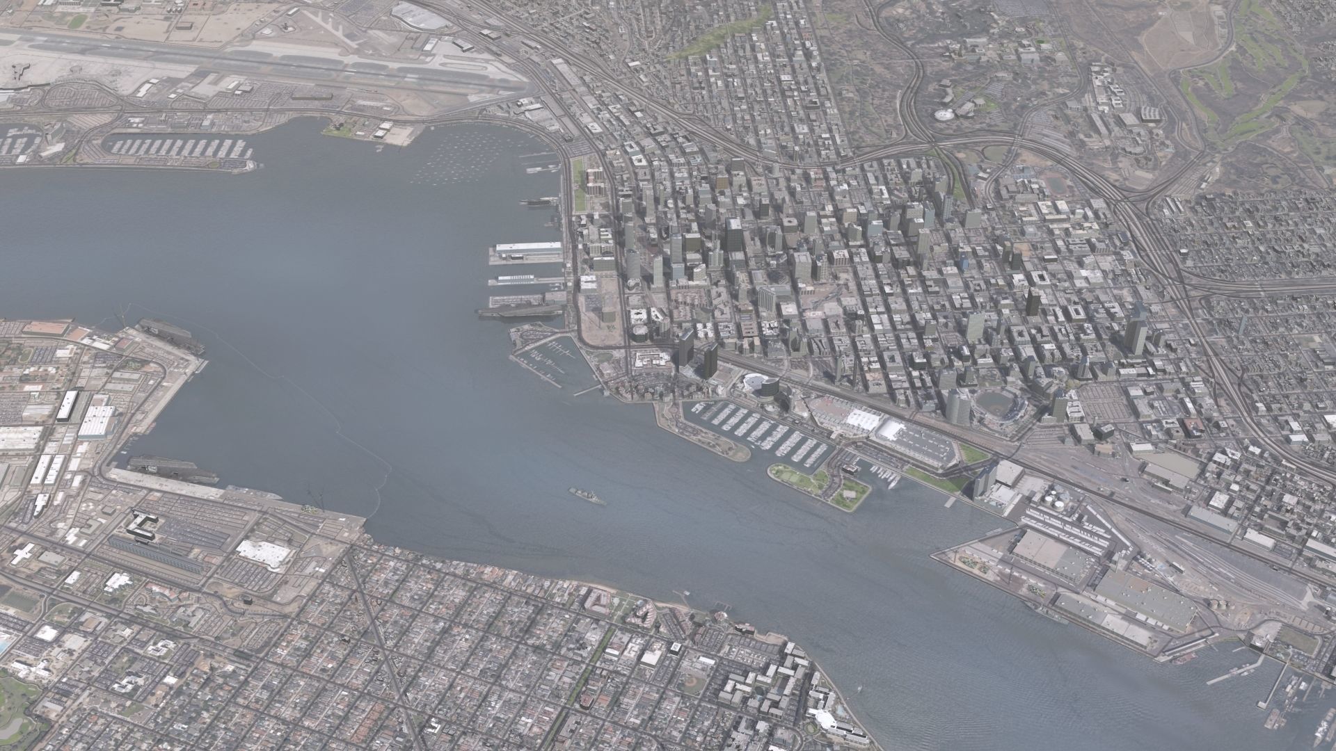 Military Naval Base Low-poly 3D model_21