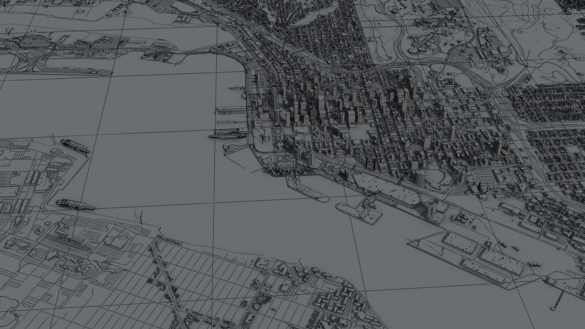 Military Naval Base Low-poly 3D model_51