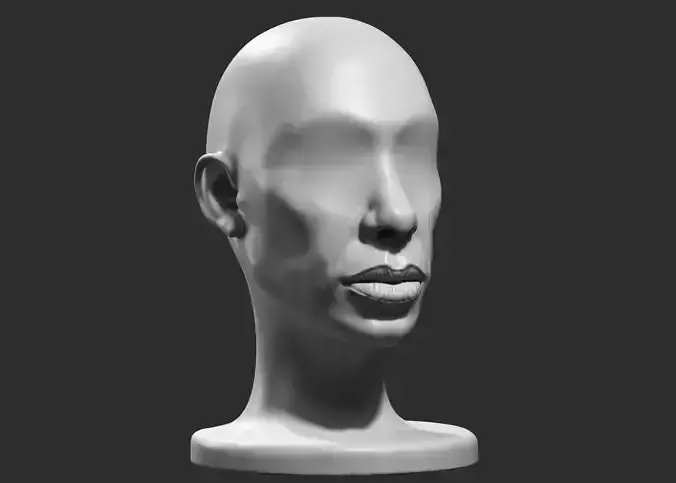 human head modern sculpture 3d print model 112 3D print model